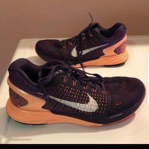 Nike Lunarglide 7 running shoes ultra comfortable. Size 7.5